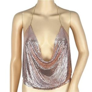 Sequin Metal Sparkle Tank